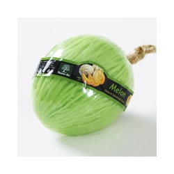 Фигурное спа-мыло «Зеленая дыня» c натуральной люфой 110 гр  / Lufa spa soap green melon