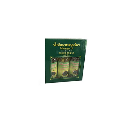 Лечебное массажное масло с травами (набор из 3 флаконов по 50 мл) / Thai Herbal Green Oil Pho Set 3pcs*50ml