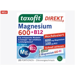 Magnesium 600 + B12 Direkt-Granulat 20 St, 40 g