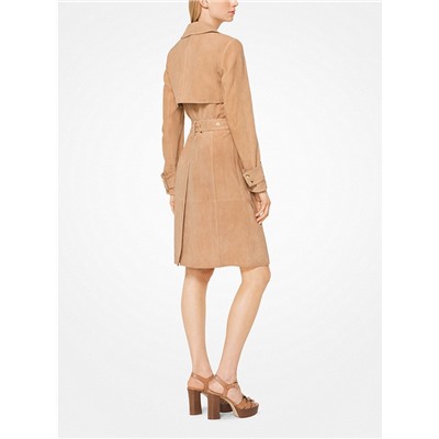 MICHAEL MICHAEL KORS Belted Suede Trench Coat