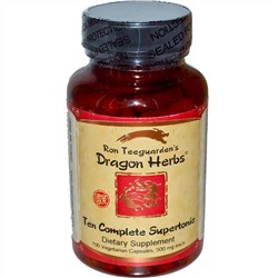 Dragon Herbs, Десять полноценных супертоников, 500 мг, 100 капсул