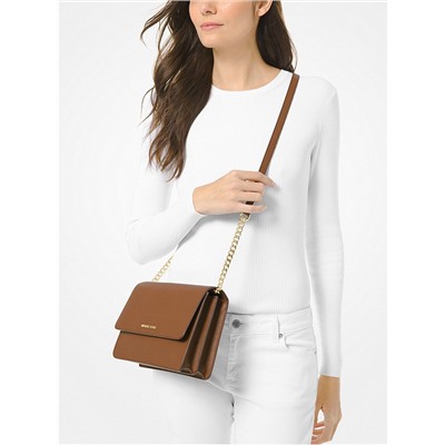 MICHAEL MICHAEL KORS Daniela Large Saffiano Leather Crossbody Bag