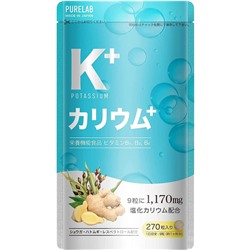 PURELAB Potassium K+ Комплекс с калием от отечности ног 270 таблеток
