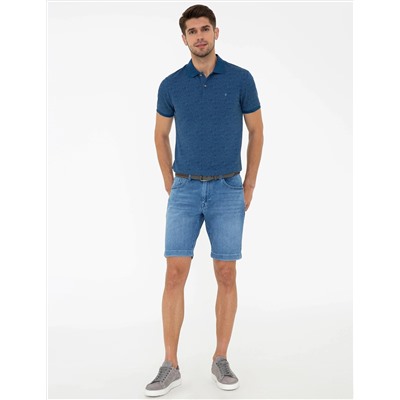 Lacivert Slim Fit Polo Yaka Tişört