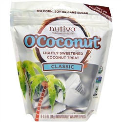 Nutiva, Organic O’Coconut Classic, 8 Individually Wrapped Pieces , 4 oz