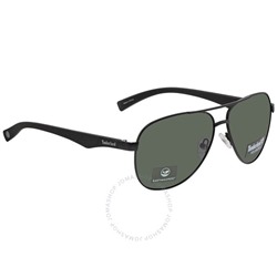 TIMBERLANDGreen Polarized Pilot Men's Sunglasses