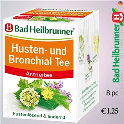 Arzneitee, Husten- & Bronchial Tee (8 Beutel), 16 g