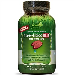 Irwin Naturals, Steel-Libido Red, 75 жидких желатиновых капсул