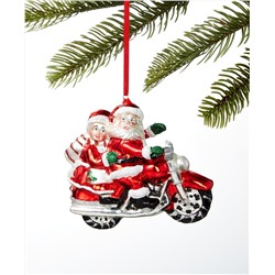 Holiday Lane Santa's Favorites Santa & Mrs. Claus on Motorcycle Ornament, Created for Macy's
