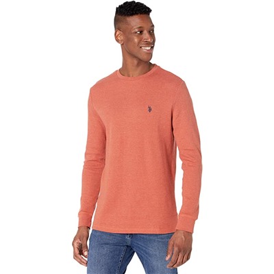 U.S. POLO ASSN. Long Sleeve Crew Neck Solid Thermal Shirt