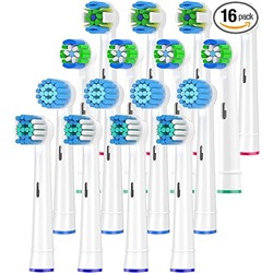 QLEBAO Replacement Toothbrush Heads Compatible witOral B Toothbrush Heads, Replacement Toothbrushes Compatible with Oral-B Toothbrushes, 2Precision Clean Refil, 2Senstitive Clean Refill, 2Precision