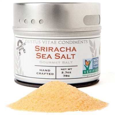 Gustus Vitae, Gourmet Salt, Sriracha Sea Salt, 2.7 oz (78 g)