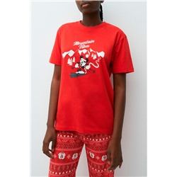 Camiseta Mickey Disney Mickeymountiz - Rojo