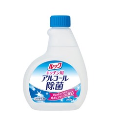 LION LOOK Чистящее средство для кухни антибактериальное спиртовое без запаха спрей 300 мл (сменная упаковка)