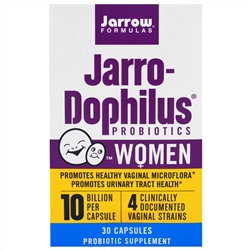 Jarrow Formulas, Пробиотики Jarro-Dophilus, для женщин, 30 капсул