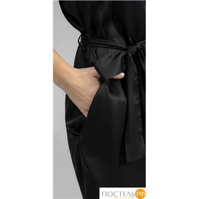 НАОМИ черн Короткое кимоно XL(50), 1 пр., эвкалиптовое волокно sensotex