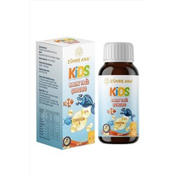 Zühre Ana Kids Çocuklar için - Omega 3 Balık Yağı Şurubu Vitamin Katkılı ve Portakallı 150 ml ZHROMEGA02