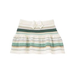 Multi-Striped Knit Skirt