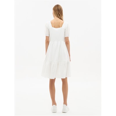 Короткое белое платье GRAMPUS из 100% экологичного модала