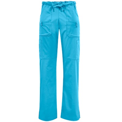 UA Butter-Soft STRETCH Women's 8-Pocket PETITE Drawstring Scrub Pants