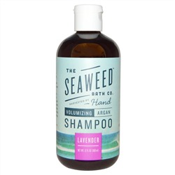 Seaweed Bath Co., Натуральный шампунь с арганом для придания объема, лаванда, 360 мл (12 жидких унций)