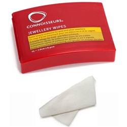 CONNOISSEURS JEWELRY WIPES box of 25 wipes