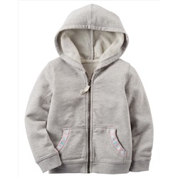 French Terry Zip-Up Hoodie