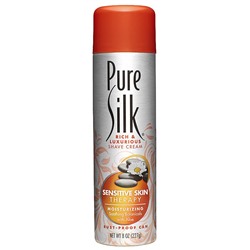Крем для бритья для чувствительной женской кожи | Pure Silk Rich & Luxurious Shave Cream for Women, Sensitive Skin Therapy 8.0 fl oz