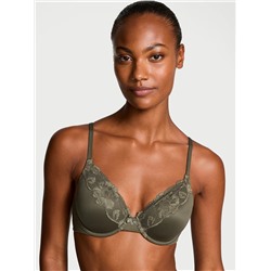 Body by Victoria Lightly Lined Lace-Trim Full-Coverage Bra