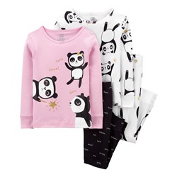 Carter's | Toddler 4-Piece Panda 100% Snug Fit Cotton PJs