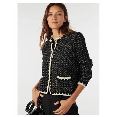 Ba&*sh ♥️ шерстяной вязаный кардиган / куртка во французском стиле.. высококачественная реплика, цена оригинала на оф сайте выше 45 000 👀 коллекция 2024
