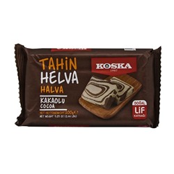 KOSKA Tahin Helva Кунжутная халва с какао 200г