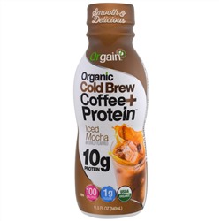 Orgain, Органический капельное кофе + протеин, ледяная мокка, 340 мл (11,5 жид. ун.)