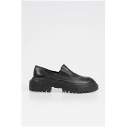 CZ London Hakiki Deri Kadın Kalın Taban Loafer Bağcıksız Casual Ayakkabı 90.081