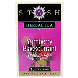 Stash Tea, Травяной чай с ароматом ямбери и черной смородины, без кофеина, 20 чайных пакетиков, 1,1 унции (32 г)