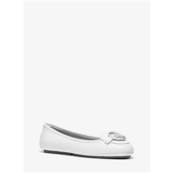 MICHAEL MICHAEL KORS Lillie Leather Moccasin Размер 9, Цвет Optic White