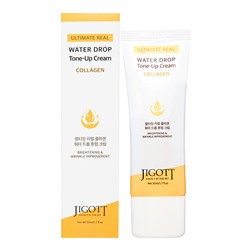 JIGOTT Ultimate Real Collagen Water Drop Tone Up Cream Увлажняющий и выравнивающий тон крем для лица с коллагеном 50мл