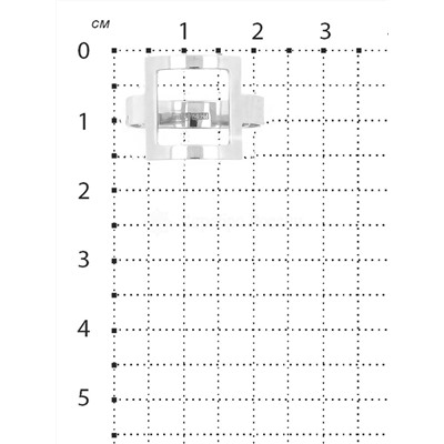 Кольцо из серебра родированное 925 пробы 410-10-449р