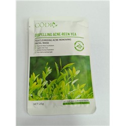 Маска тканевая Codr зелёный чай