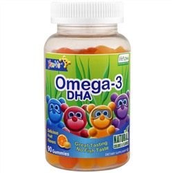 Yum-V's, Омега-3 (ДГК), фруктовая смесь, 90 жевательных конфет