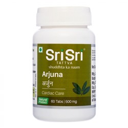SRI SRI Arjuna Арджуна для улучшения работы центральной нервной и сердечно-сосудистой систем 60таб