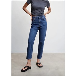 Jeans mom tiro alto -  Mujer | MANGO OUTLET España