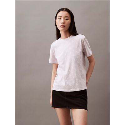 Allover Monogram Logo Print Classic T-Shirt