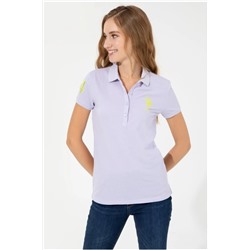 U.S. Polo Assn., Kadın Lila Basic T-shirt