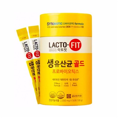 Синбиотик LACTO-FIT Probiotics Gold 50 Sticks (Lacto-5X Formula) (50 стиков)