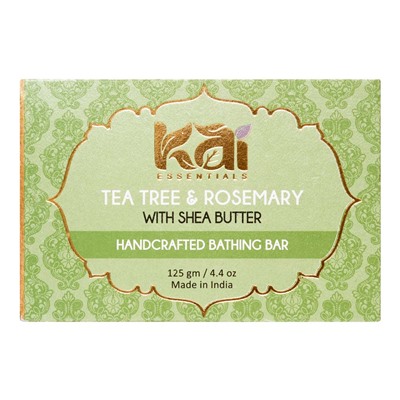 KAI ESSENTIALS Tea Tree &amp; Rosemary Мыло Чайное дерево и розмарин Премиум с маслом ши 125г