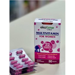Ekotime Vitals Мультивитаминный комплекс для женщин 30 таблеток