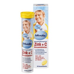 Zink + C Brausetabletten 20 St., 82 g