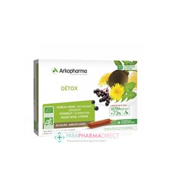ArkoPharma ArkoFluides - Détox - Détoxifiant Dépuratif Elimination - BIO 20 ampoules