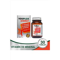 Youplus Energy Vitamin ve Mineral Kompleksi 30 Tablet 8699514011194